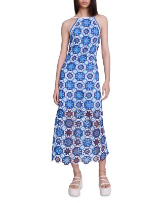 Maje Crochet Maxi Dress