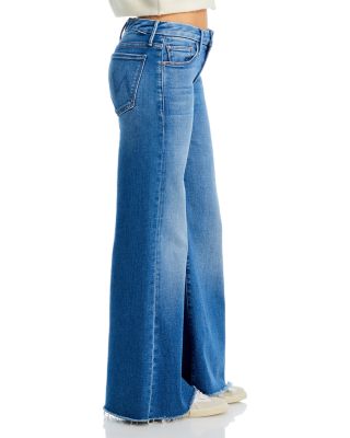 The Lil Roller Fray Wide Leg Jeans in Work Hard Play Hard