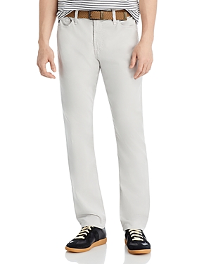 Shop Ag Graduate 34 Straight Fit Twill Pants In Mosaic Grey