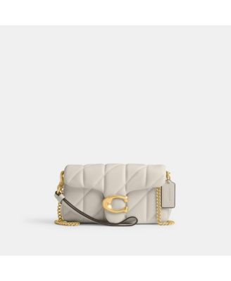 COACH Quilted Pillow Leather Tabby Wristlet With Chain