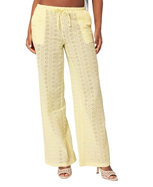 Lemon Lacey Cotton Pants