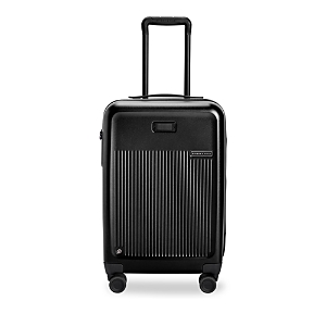 Shop Briggs & Riley Global Carry On Expandable Spinner Suitcase In Black