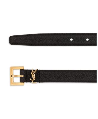 【関税＆送料込み】Saint Laurent Cassandre Thin Belt CASSANDRE THIN BELT WITH SQUARE BUCKLE IN BOX SAINT LAURENT