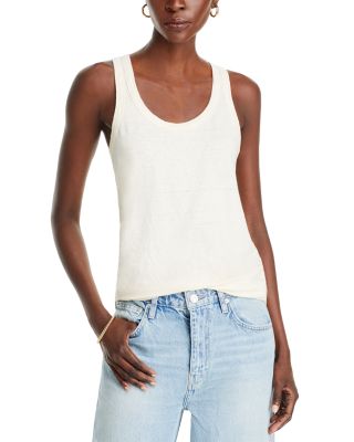 Majestic Filatures - Scoop Neck Linen Tank Top