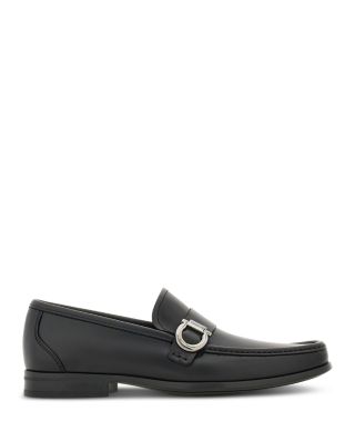 Ferragamo - Men's Caspian Gancio Leather Loafers