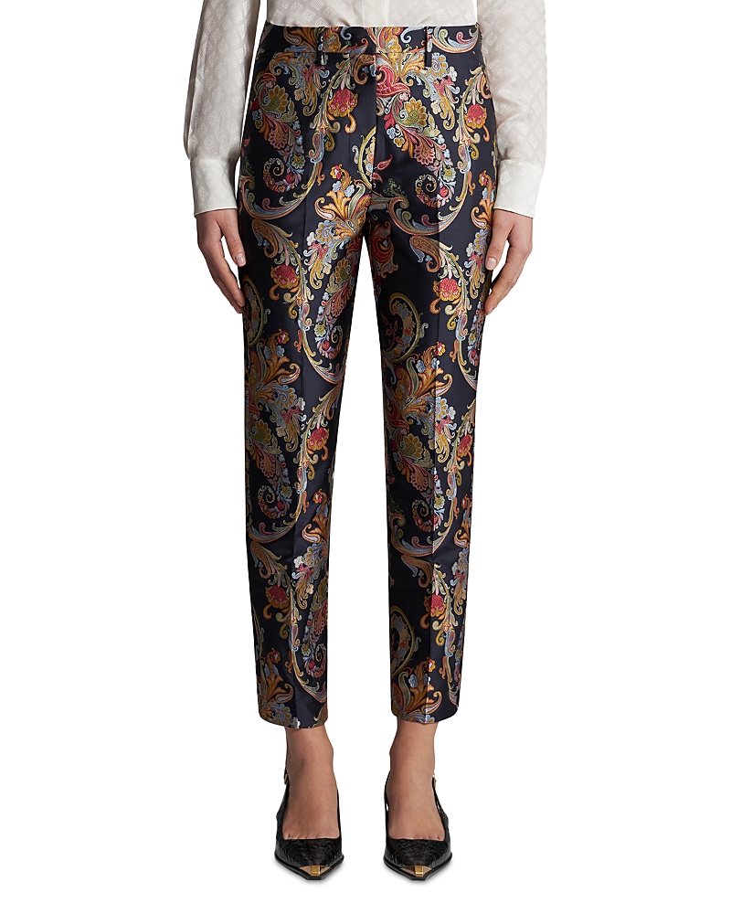 Etro Paisley Jacquard Cropped Pants