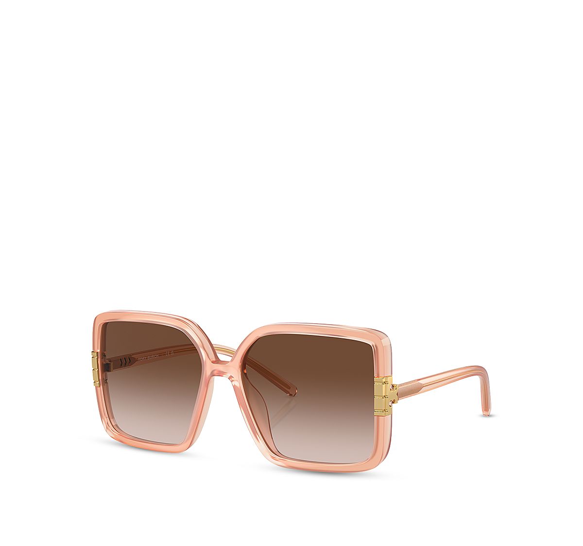Tory Burch Flat Eleanor Square Sunglasses, 57mm