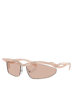 Shop Prada Cat Eye Sunglasses, 71mm In Tan/tan Solid