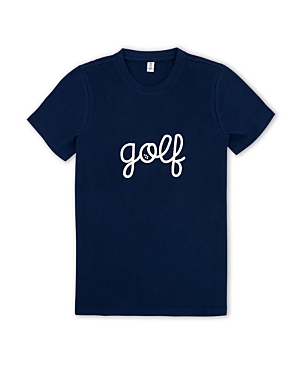 Shop Ame & Lulu Golf Stitched Women's Sporty Love T-shirt In Navy
