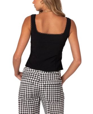 Odette Split Front Tailored Top