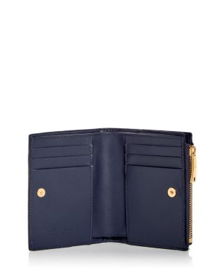Bottega Veneta Intrecciato Leather & Denim Bifold Wallet