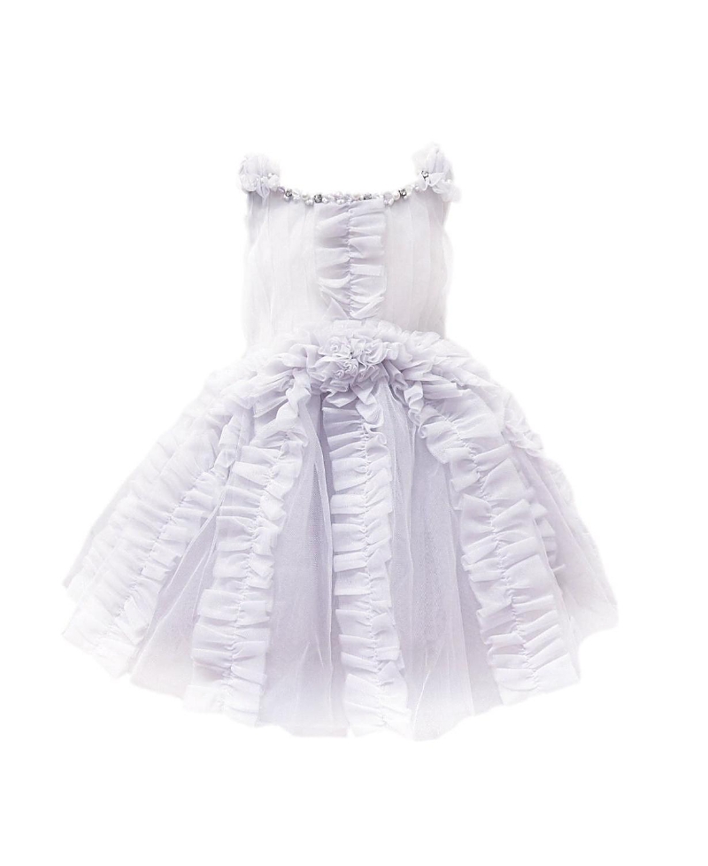 Petite Maison Girls' Ariel Lavender Tulle Dress - Baby, Little Kid, Big Kid In Light/pastel Purple
