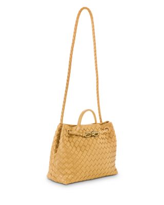 Medium Andiamo Intrecciato Leather Shoulder Bag