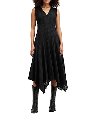 Shop Allsaints Avania Sleeveless Dress In Black