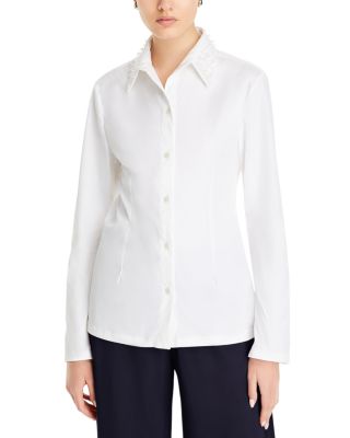 Fabiana Filippi - Embellished Collar Button Front Shirt