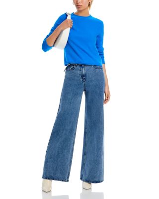 100% Cashmere Rolled Edge Sweater - Exclusive