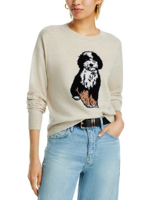 AQUA Bernadoodle Crewneck Sweater Exclusive Bloomingdale's