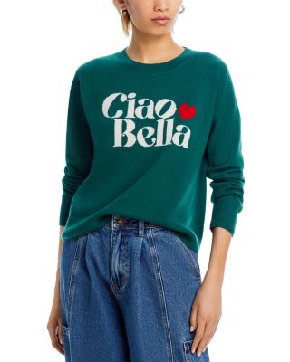 AQUA - Ciao Bella Crewneck Cashmere Sweater - Exclusive