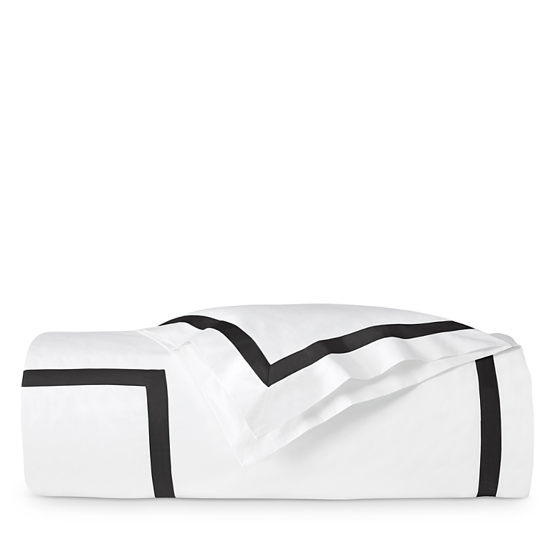 Sferra Estate Duvet Cover, Full/queen In White/black