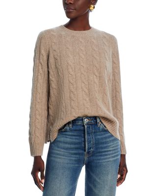 C by Bloomingdale's Cashmere - Cable Knit Crewneck Sweater - Exclusive