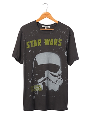 Shop Junk Food Clothing Star Wars Stormtrooper Vintage-like Tee In Black