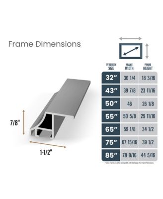  50" Alloy Scoop Frame for Samsung The Frame TV 2021-2024