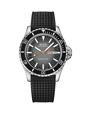 Mido Ocean Star Tribute Watch, 41mm In Gray/black