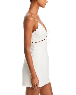 Sydow Scalloped Edge Mini Dress