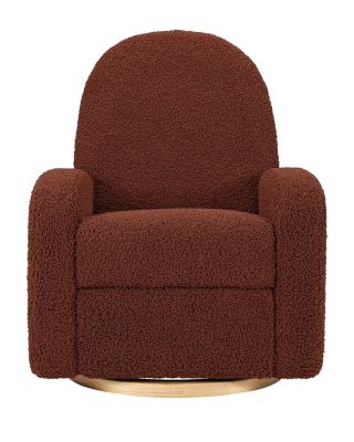 Nami Electronic Recliner and Swivel Glider Recliner in Teddy Loop with USB Port