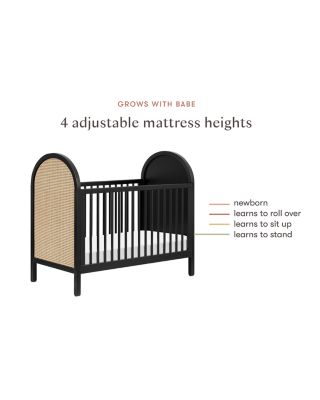 Bondi 3 in 1 Convertible Crib with Toddler Bed Conversion Kit