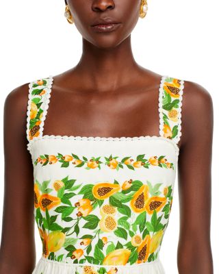 Papaya Salad Midi Dress