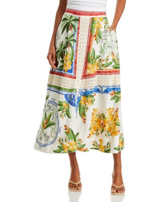 FARM Rio - Tropical Destination Midi Skirt