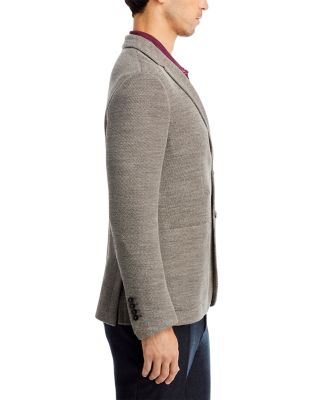 Textured Jersey Knit Casual Sport Coat