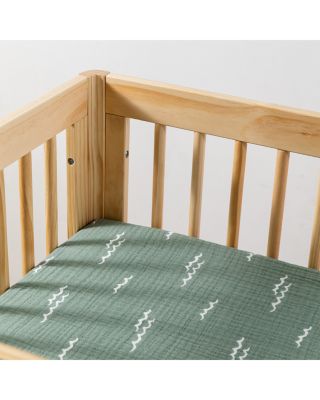 All Stages Midi Crib Sheet in GOTS Certified Organic Muslin Cotton