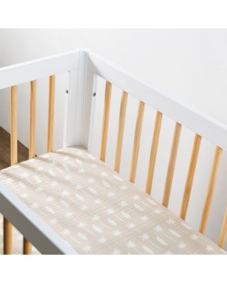 Mini Crib Sheet in GOTS Certified Organic Muslin Cotton