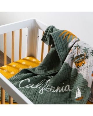 Mini Crib Sheet in GOTS Certified Organic Muslin Cotton