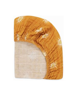 Mini Crib Sheet in GOTS Certified Organic Muslin Cotton