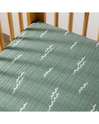 Crib Sheet in GOTS Certified Organic Muslin Cotton