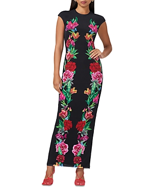 Shop Afrm Cody Tee Maxi Dress In Body Floral