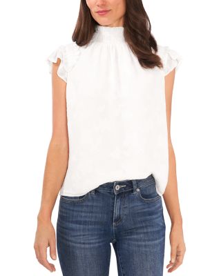 CeCe - Crinkled Burnout Top