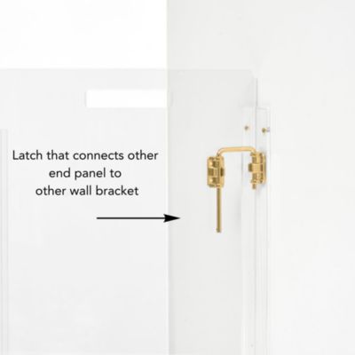 Wall Mounted Clear Pet Gate Zig Zag , 4 Panel