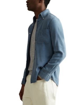 REISS - Minoa Textured Chambray Shirt