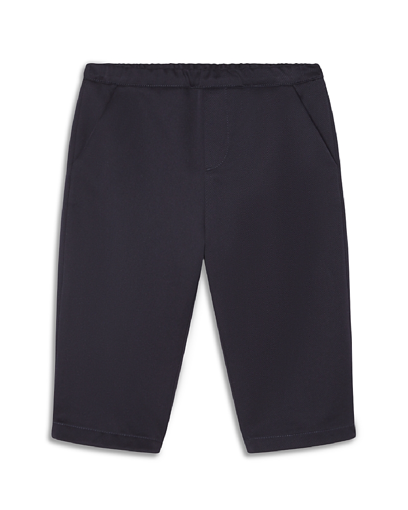 Versace Boys' Informal Satin Gabardine Embroidered Logo Pants - Baby In Blue+blue