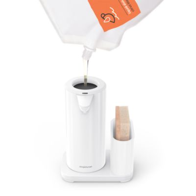 14oz Sensor Pump, Touch-free Hand Soap Dispenser with Sponge Caddy