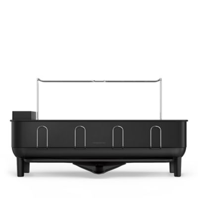 Steel Frame Kitchen Dish Drying Rack with Swivel Spout Drain