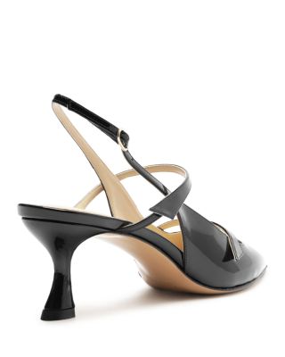 Women's Tita Pointed Toe Mid Heel Slingback Pumps