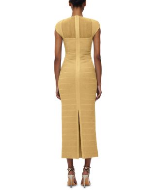 Textured Sheer Bustier Gown