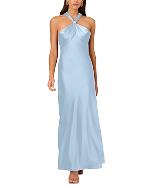 Knotted Satin Gown