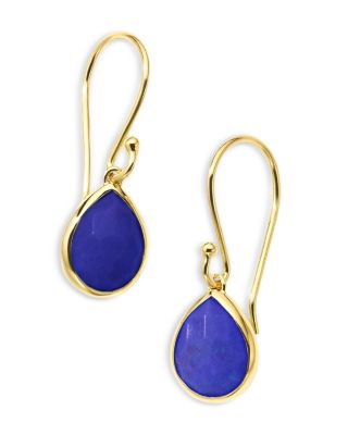 IPPOLITA - 18K Yellow Gold 18K Rock Candy&reg; Lapis Doublet Teeny Teardrop Earrings