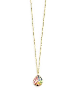 IPPOLITA - 18K Yellow Gold Rock Candy Gemstone & Diamond Wavy Teardrop Pendant Necklace, 18-20" - Exclusive